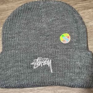 Stüssy Blue Knit Beanie Hat Unisex One Size Streetwear Winter Cap